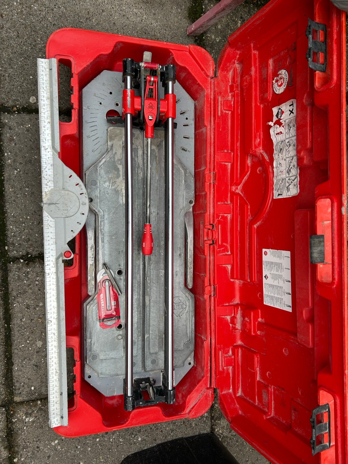 Rubi TX-700N Tegelsnijder in Koffer - Professioneel, Gebruikt, Overige typen, Ophalen of Verzenden, Minder dan 5 m²
