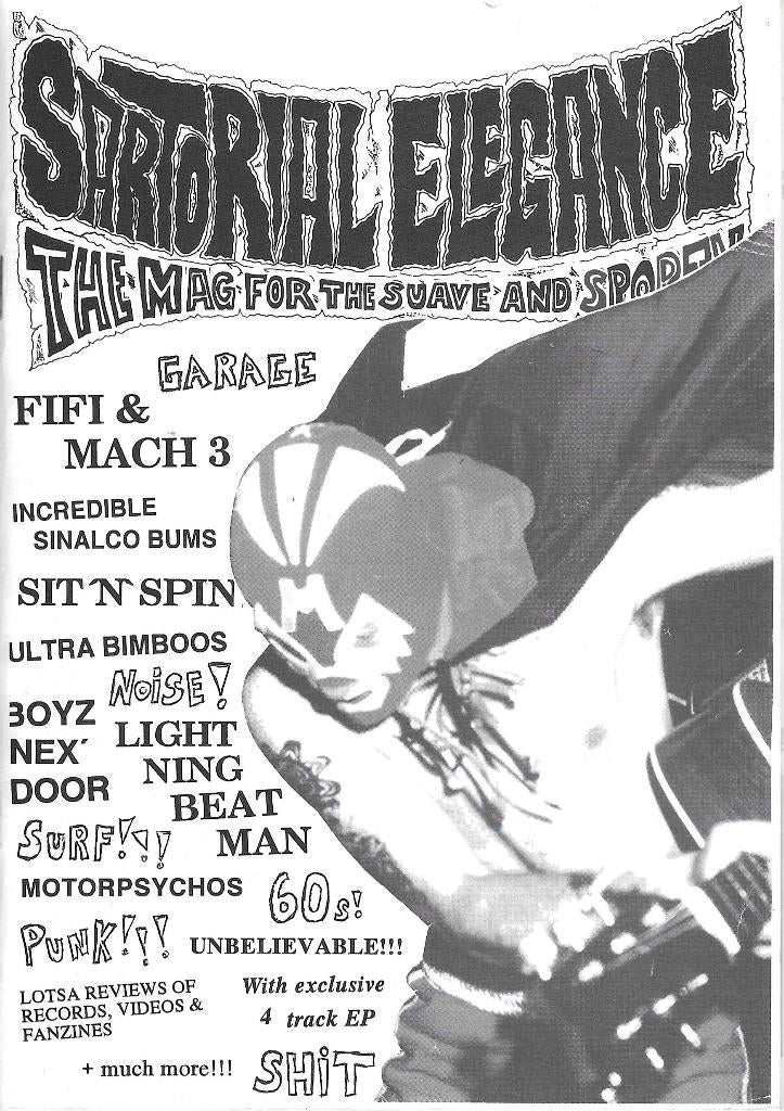 sartorial elegance magazine vol.1+7inch single-garage/punk, Verzenden, Gebruikt, Rock en Metal