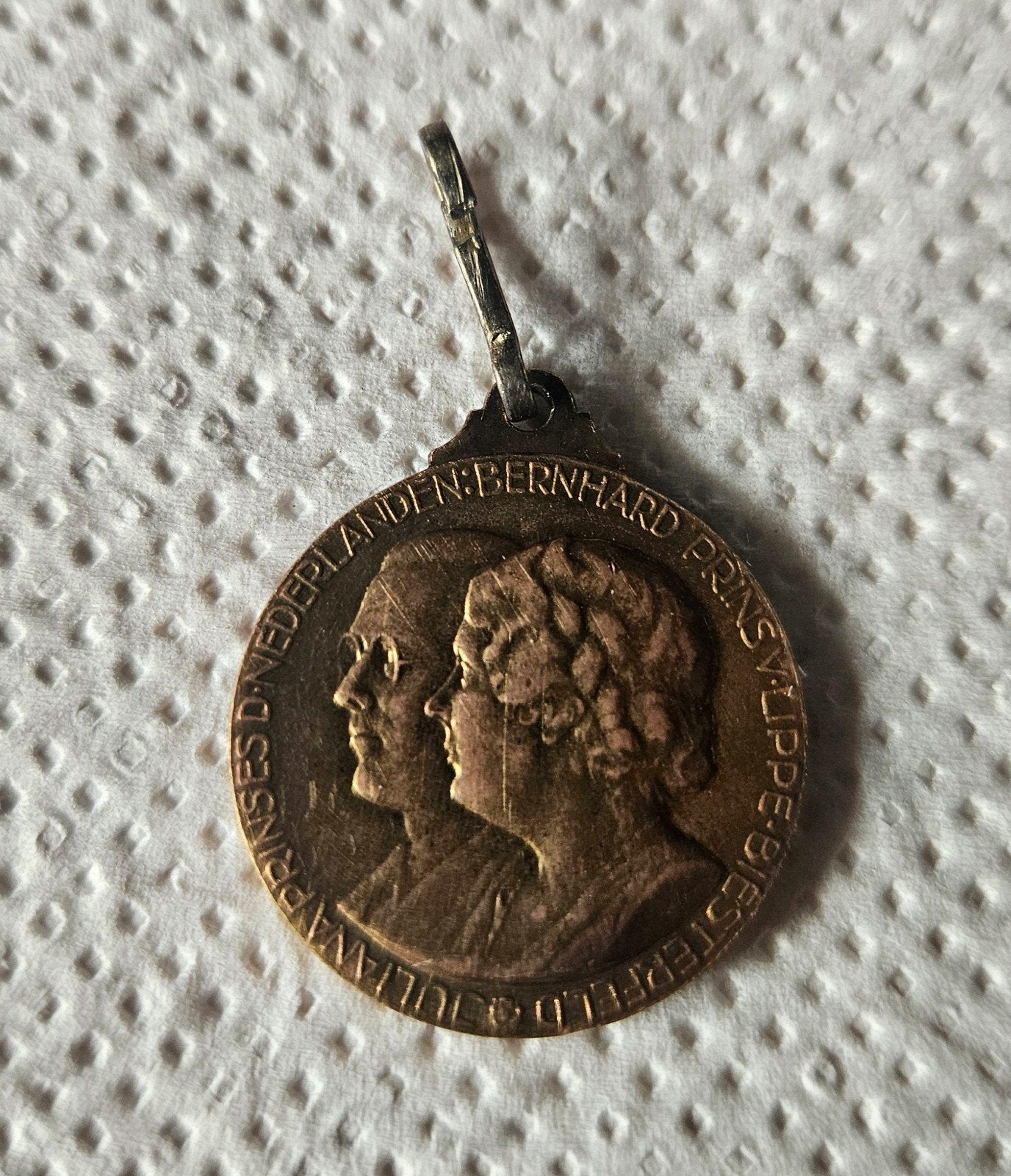 Herdenkingsmedaille Huwelijk Juliana&Bernhard 1937, Ophalen of Verzenden, Overige materialen, Nederland