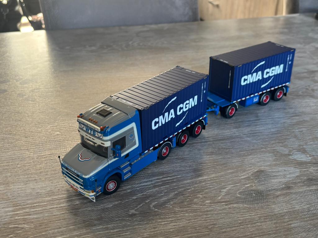 Wsi Scania torpedo wtb, Hobby en Vrije tijd, Modelauto's | 1:50, Ophalen of Verzenden, Zo goed als nieuw, Bus of Vrachtwagen, Wsi