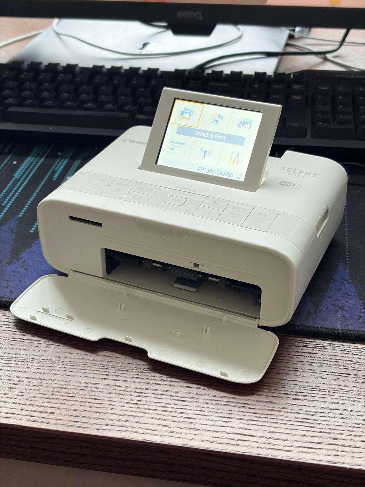 Canon Selphy CP1300 footprinter, Ophalen, Fotoprinter