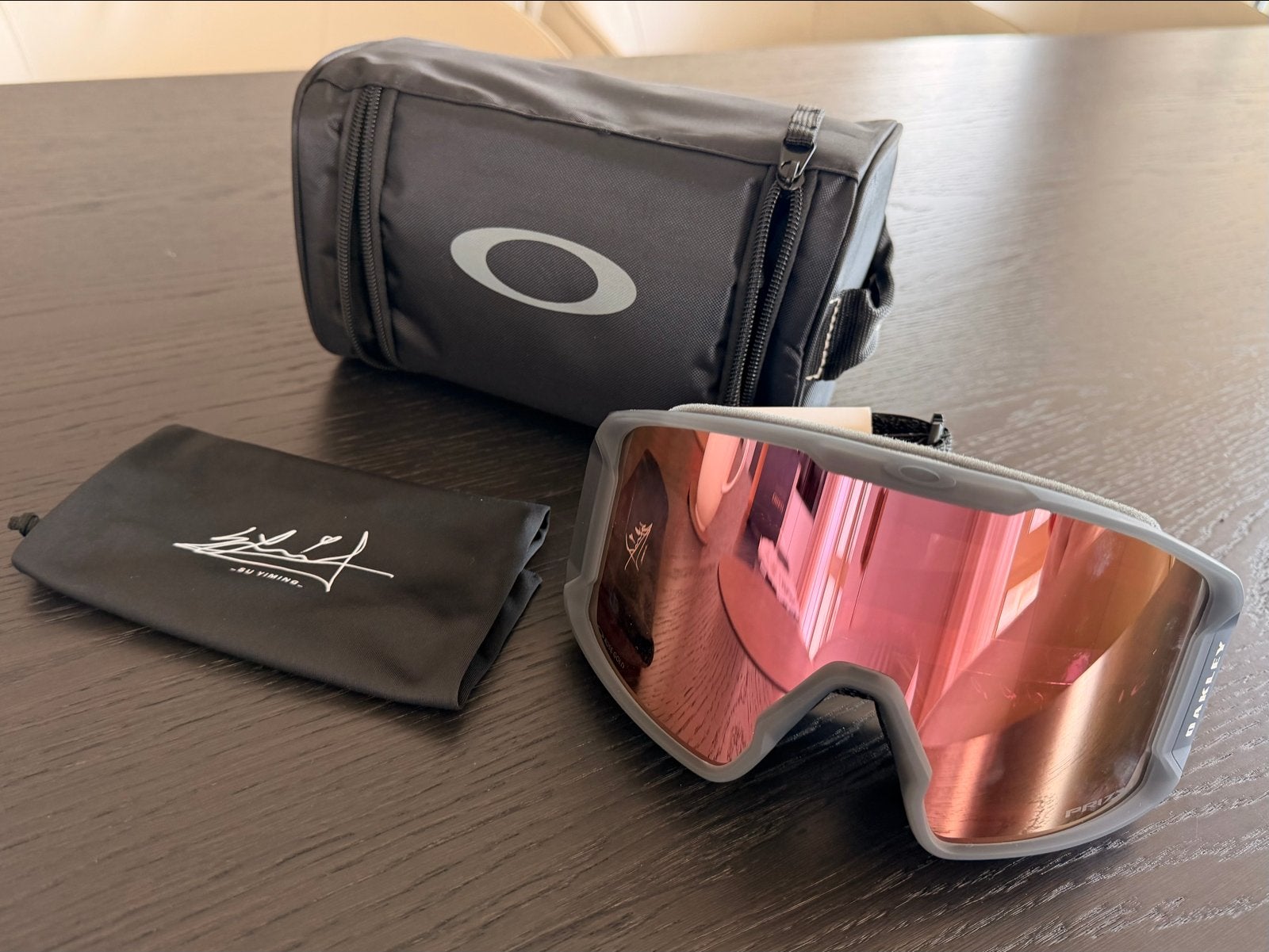 Nieuwe Oakley Line Miner L Prizm Rosé Gold Iridium skibril, Overige merken, Overige typen, Nieuw, Ophalen of Verzenden