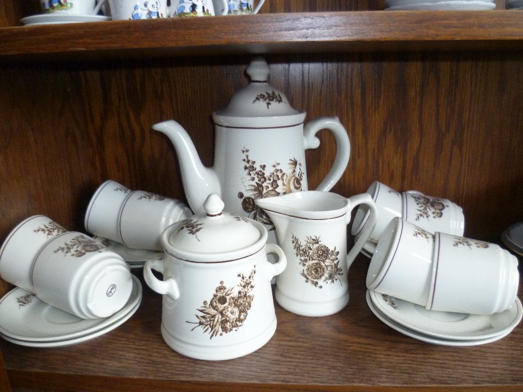 D.E. serviezen, Ophalen of Verzenden, Zo goed als nieuw, Porselein, Compleet servies