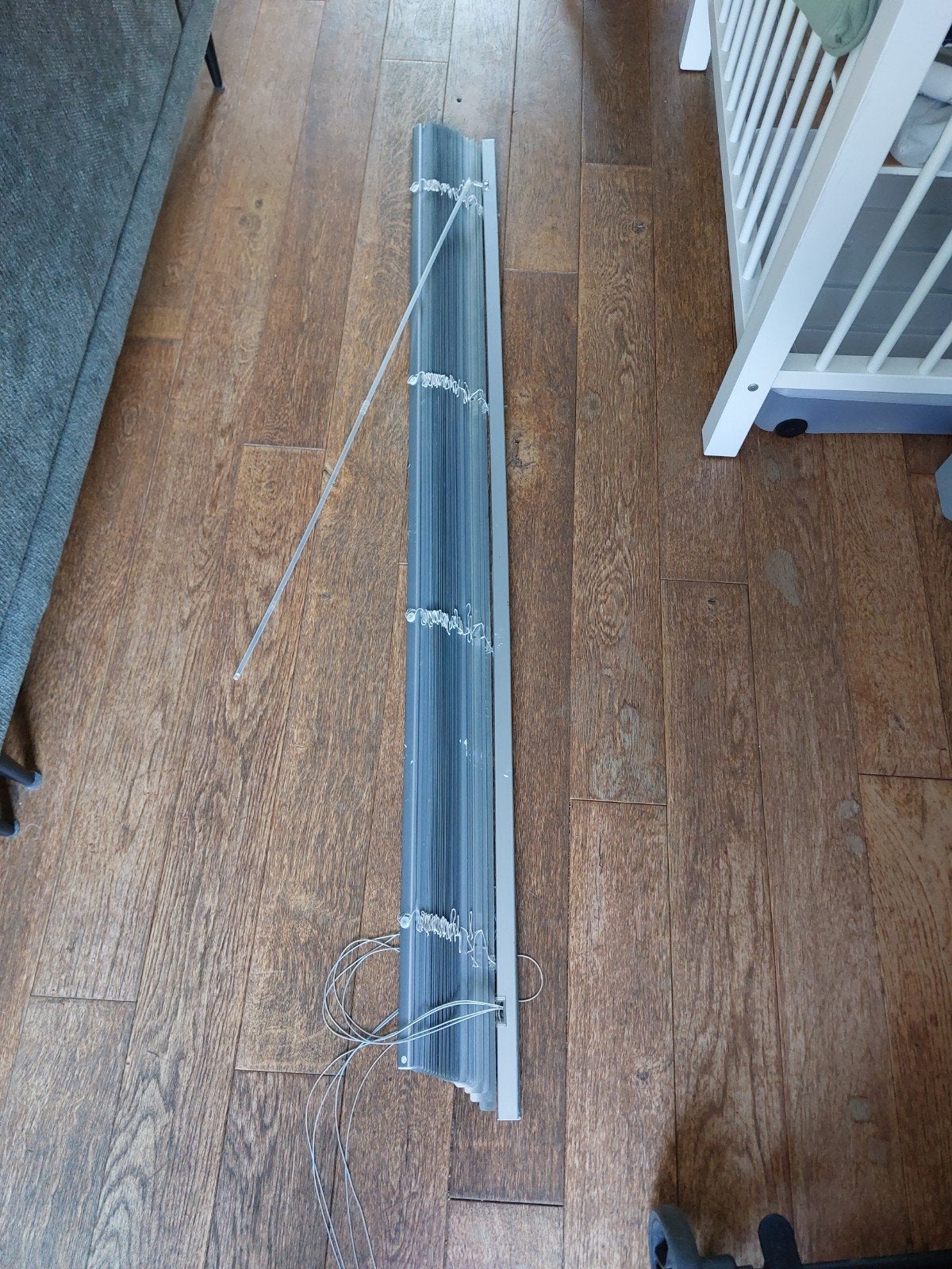 Luxaflex 1,60 breed., Ophalen, Gebruikt, Grijs, Jaloezie