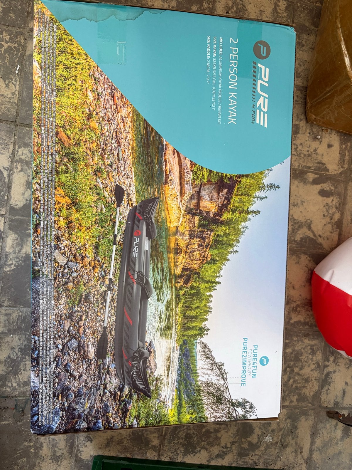 Pure 2-persoons opblaasbare kajak - Nieuw in doos, Ophalen, Opblaasbaar, Nieuw, 2-persoons
