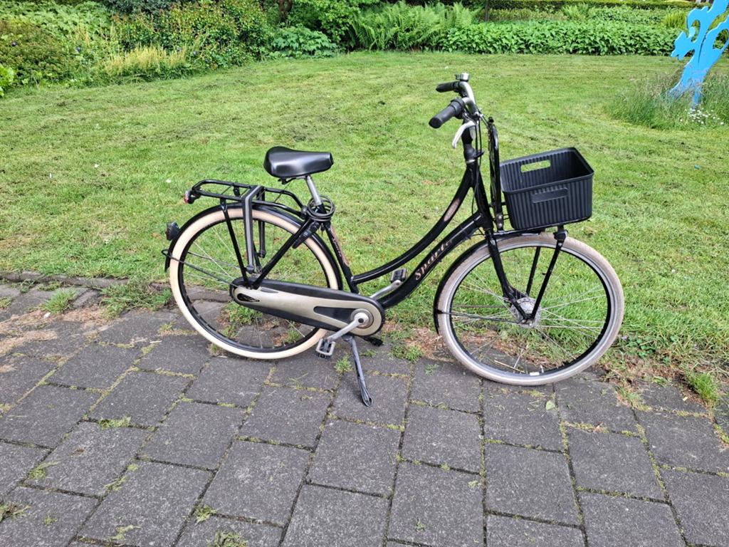 Omafietsen met transportrek sparta,batavus,gazelle 28 inch, Fietsen en Brommers, 56 cm of meer, Ophalen, Gebruikt, Handrem