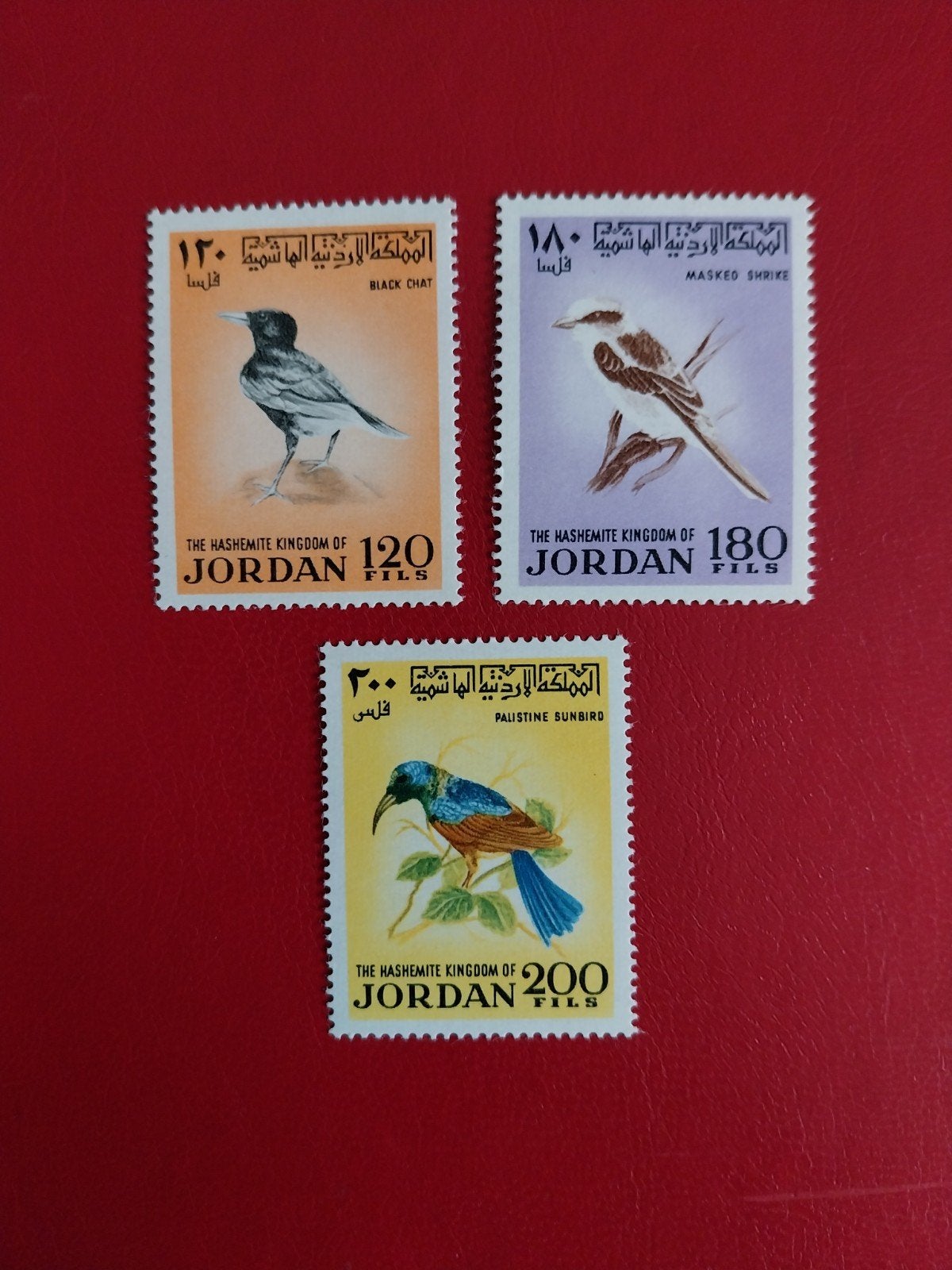Jordanië 790-792vogels 1970 postfris mi 50 eu, Ophalen of Verzenden, Dier of Natuur
