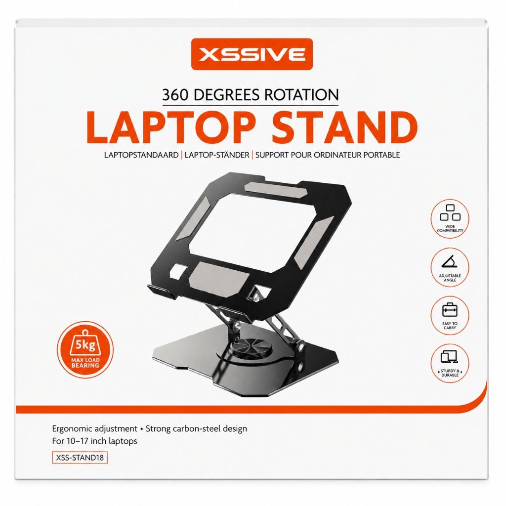 Xssive 360 Rotation Laptop Stand | Verstelbare, ., Nieuw, Ophalen of Verzenden, .