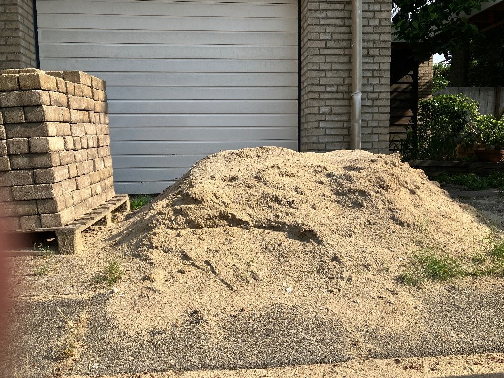 Wit zand, Ophalen, Gebruikt, Ophoogzand