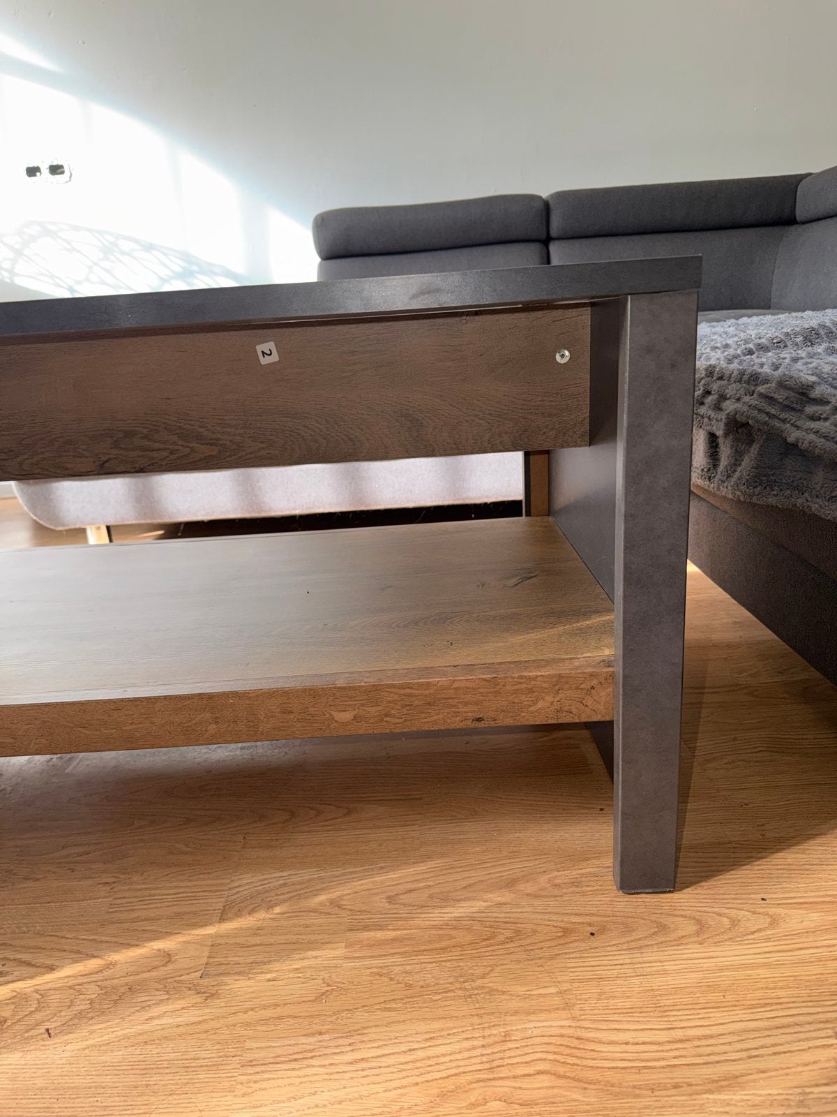 Salontafel Monaco Zwart met Houtaccenten, Ophalen, 50 – 75, 100 tot 150 cm, 50 tot 100 cm