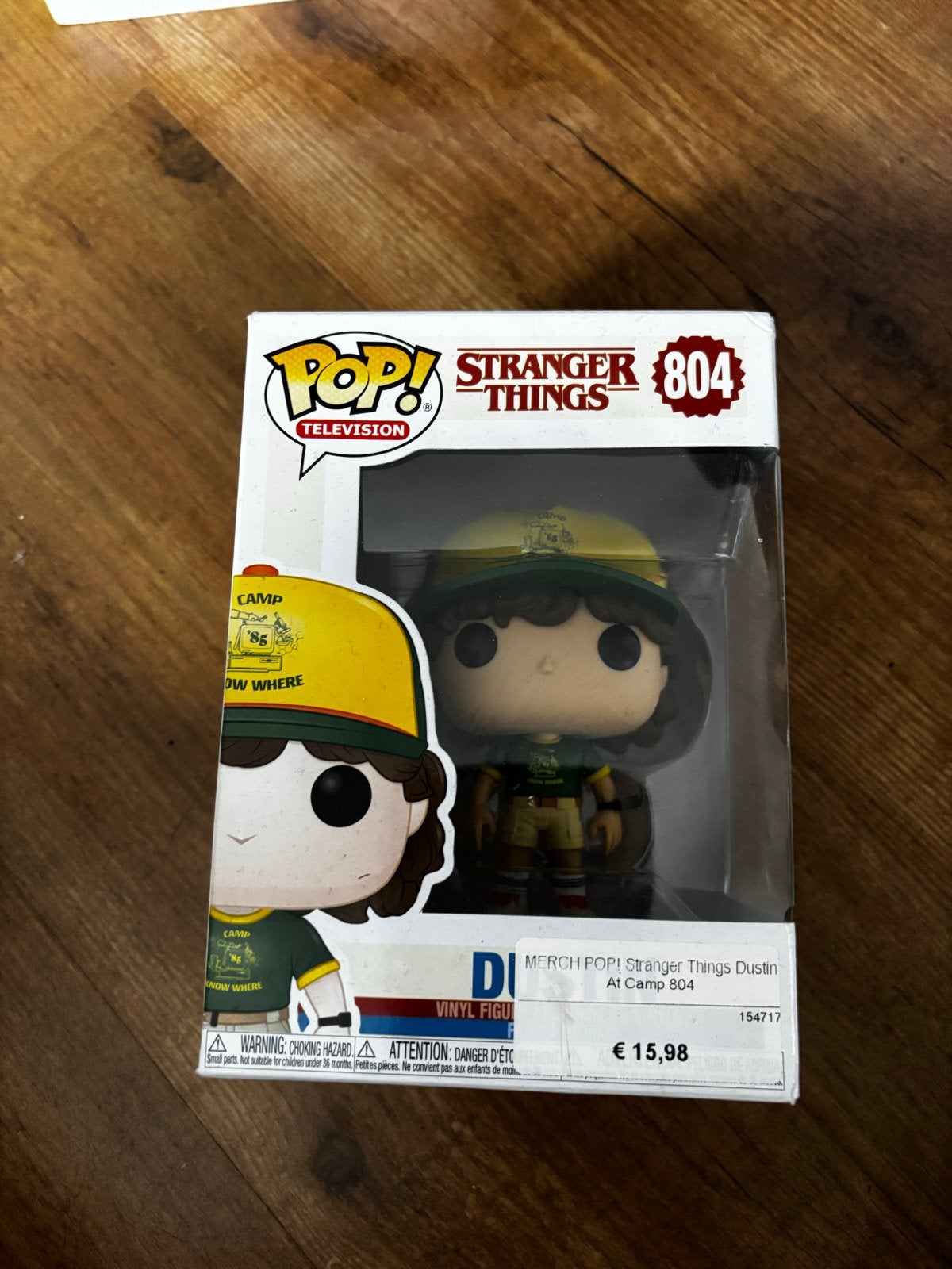 Funko Pop! Stranger Things Dustin At Camp 804, Verzamelen, Poppetjes en Figuurtjes, Ophalen of Verzenden, Zo goed als nieuw