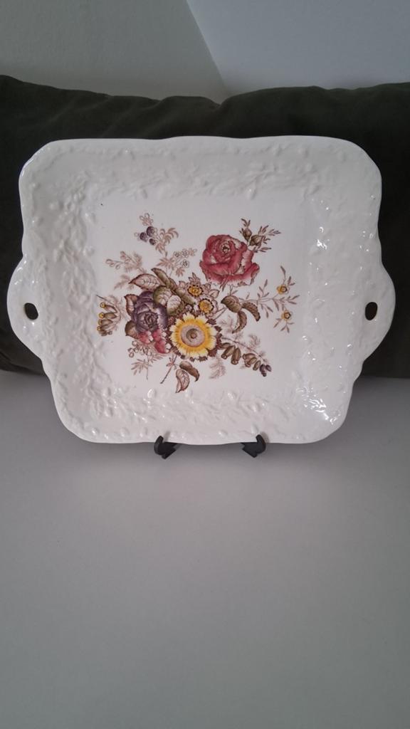 Mason's Ironstone Friarswood Schaal met Bloemen, Ophalen of Verzenden