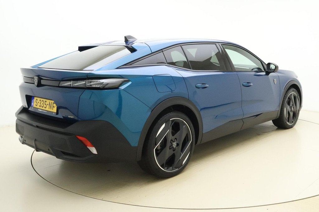 Peugeot 408 1.6 HYbrid GT 225pk EAT8 First Edition | Adaptiv, Auto's, Gebruikt, 4 cilinders, Blauw, Alcantara