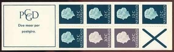 Nederland Postzegelboekje 7bF Telblok postfris, Postzegels en Munten, Postzegels | Nederland, Ophalen of Verzenden, Na 1940, Postfris