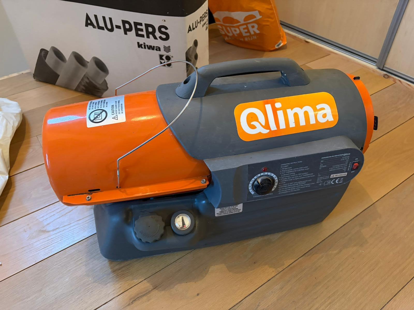 Qlima hittekanon heteluchtkanon diesel heater, Ophalen, Zo goed als nieuw, Minder dan 700 watt, Werkbankslijpmachine