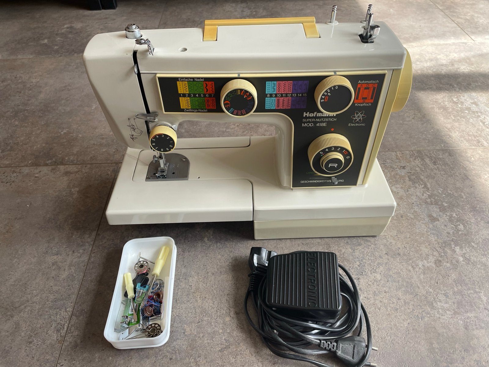 Hofmann Super-Nutzstich MOD. 418E Naaimachine, Ophalen, Gebruikt, Naaimachine, Overige merken