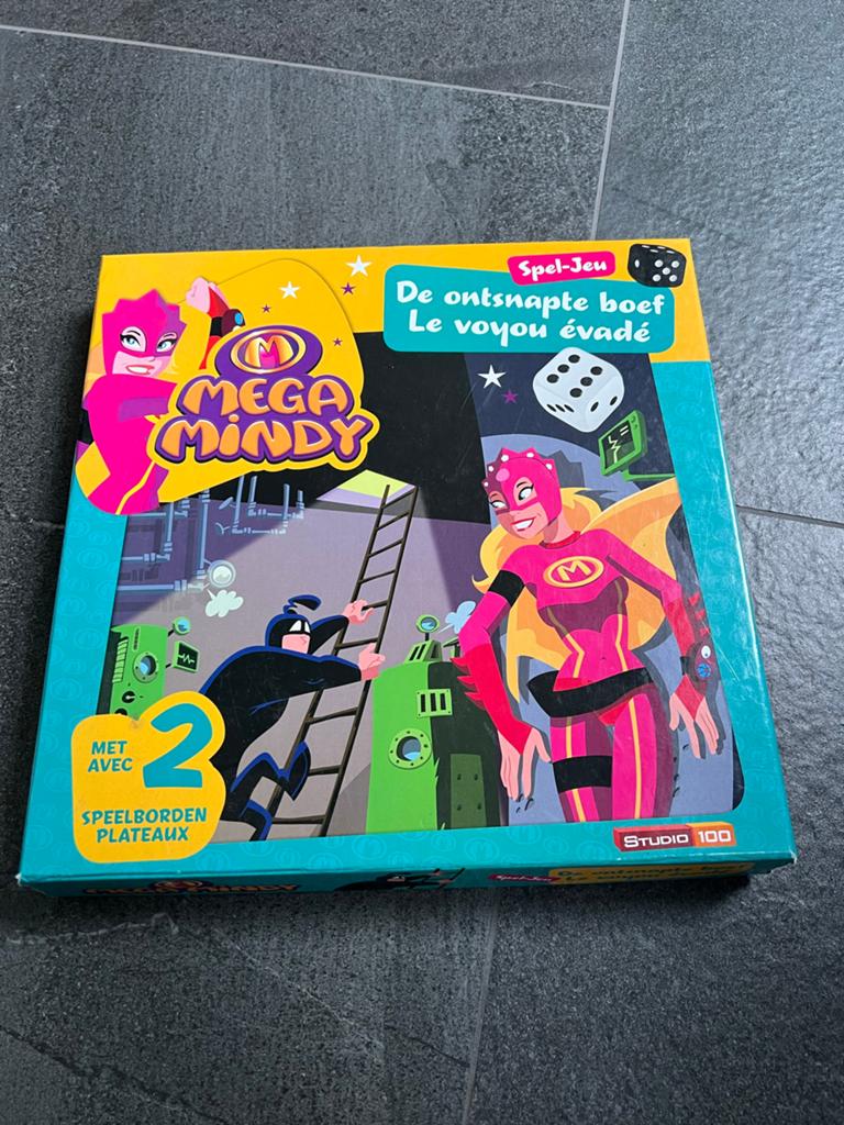 Mega Mindy: De Ontsnapte Boef - Bordspel, Ophalen of Verzenden, Zo goed als nieuw