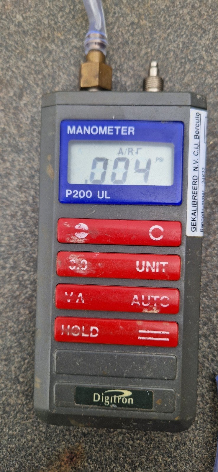 Digitron P200 UL Manometer (Gasdrukmeter), Ophalen of Verzenden, Druk