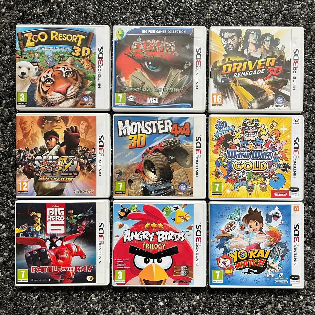 9 Nintendo 2DS/3DS Spelletjes, Spelcomputers en Games, Games | Nintendo 2DS en 3DS, 1 speler, Ophalen of Verzenden, Zo goed als nieuw