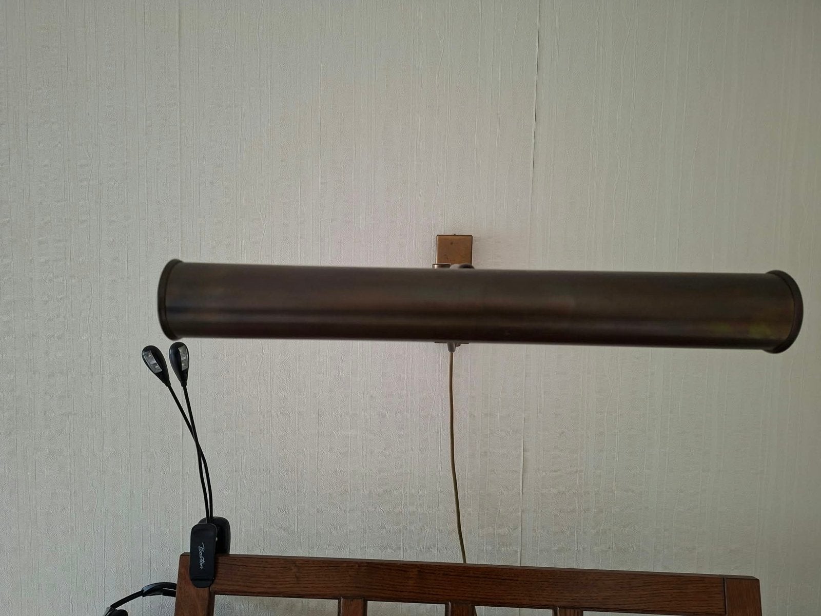 Vintage koperen wandlamp - Industriële stijl, Ophalen of Verzenden