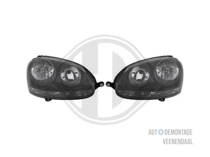 Koplampset links + rechts van een Volkswagen Golf, Auto-onderdelen, -, Volkswagen, -, Nieuw