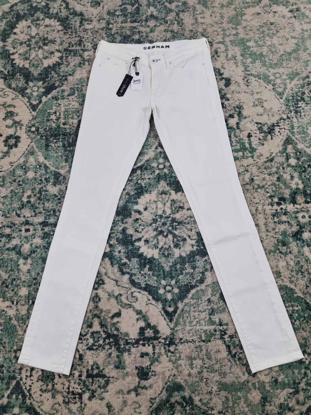 Denham Sharp Skinny Fit W29 L34 Wit Nieuw Tulsi2934 Low-rise, Denham, Wit, Nieuw, Ophalen of Verzenden