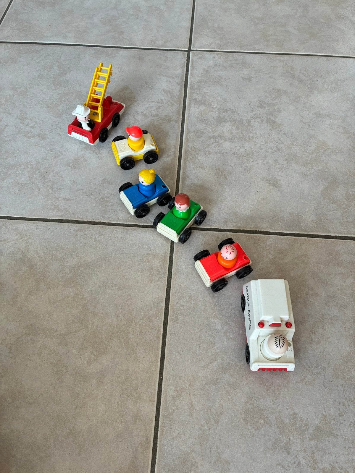 Vintage Fisher-Price Little People Voertuigen Set, Ophalen, Gebruikt