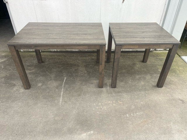 7 stuk horeca restaurant 4 poots tafels 120x80 en 80x80 cm, Ophalen