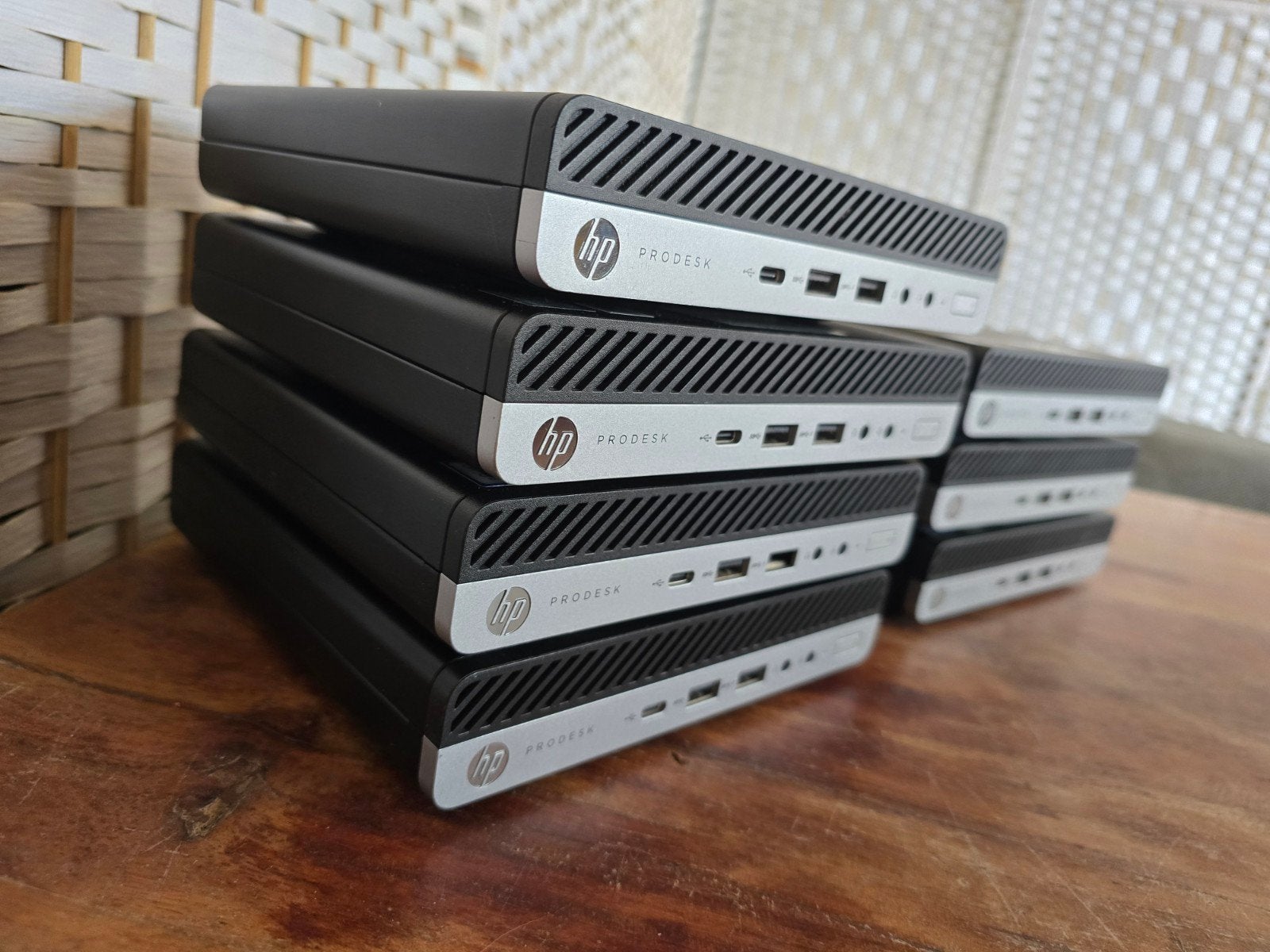 7x HP Prodesk mini pc - core i3 8th - 8GB - 256GB SSD, Computers en Software, Ophalen of Verzenden, Zo goed als nieuw