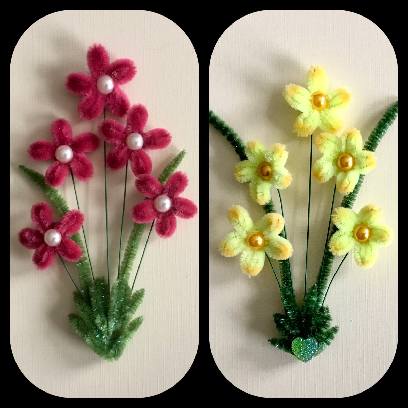 Handgemaakte Pijpenrager Bloemen Decoratie, Verzenden, Nieuw, Overige thema's, Overige typen
