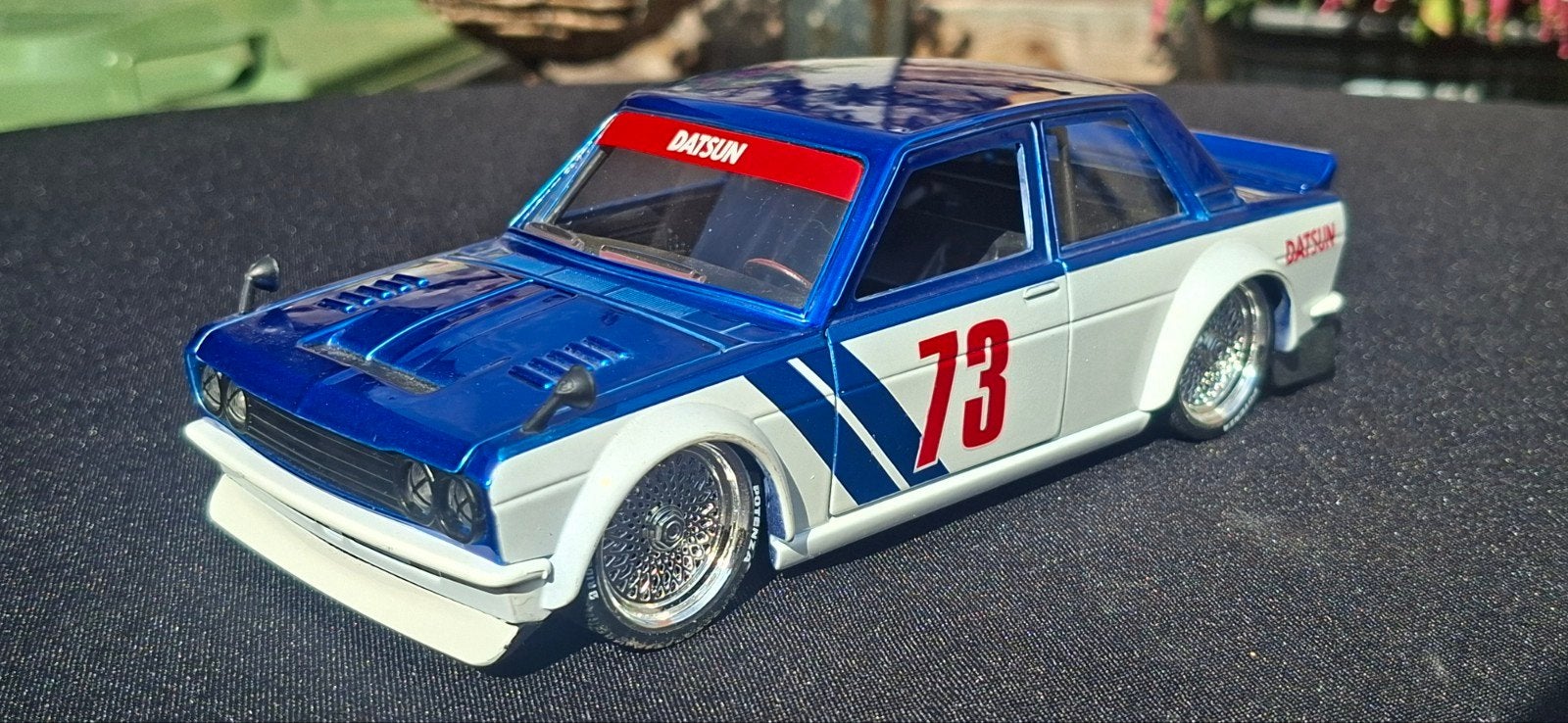 Datsun 510 modelauto - gedetailleerd en uniek, Ophalen of Verzenden, Zo goed als nieuw