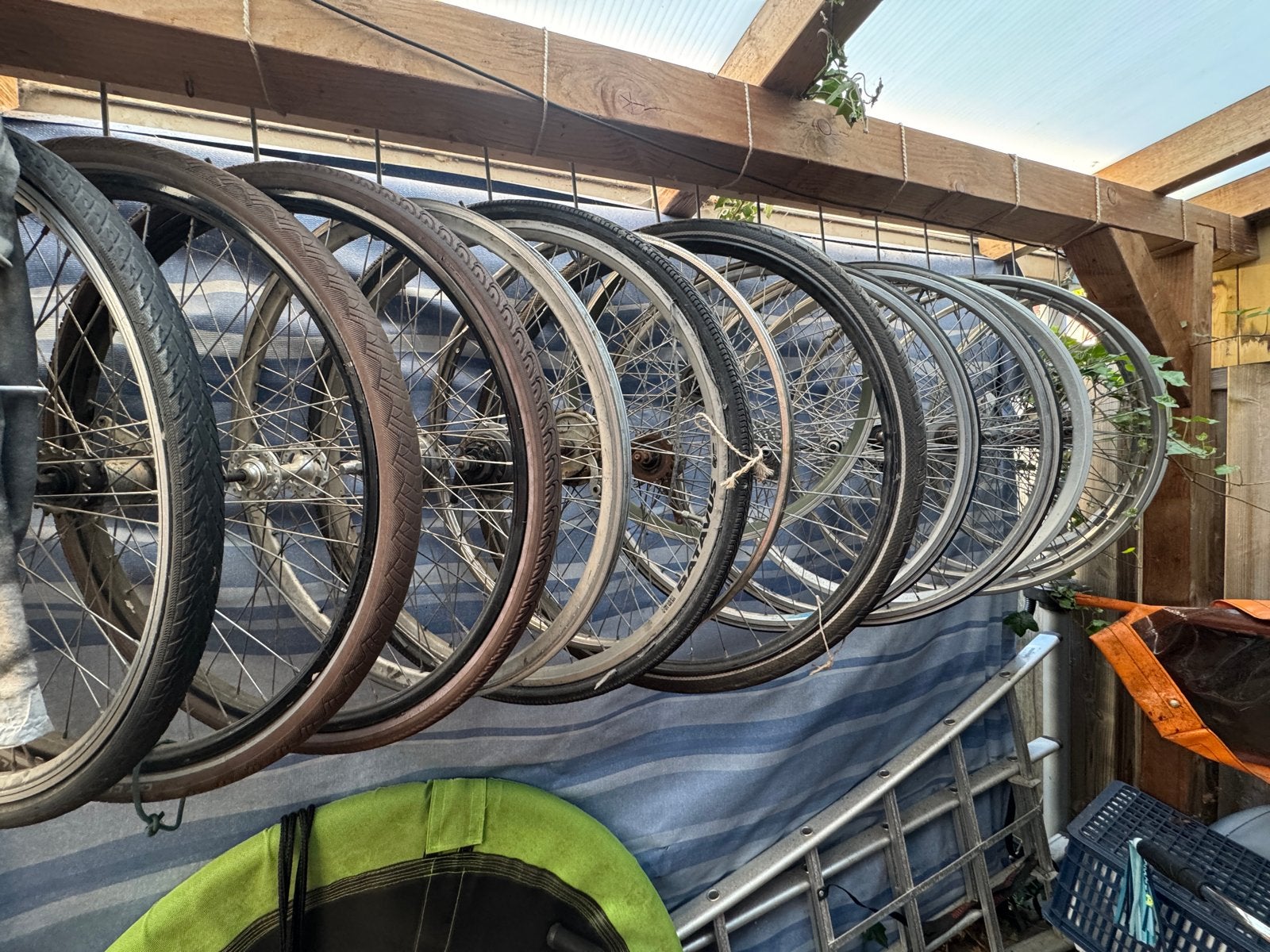 Grote partij fiets onderdelen - nieuw en gebruikt, Ophalen, Zo goed als nieuw, Overige typen