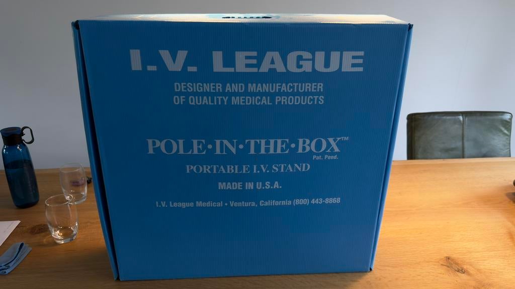 Infuusstandaard/portabal i.v. stand, Ophalen of Verzenden, Gebruikt