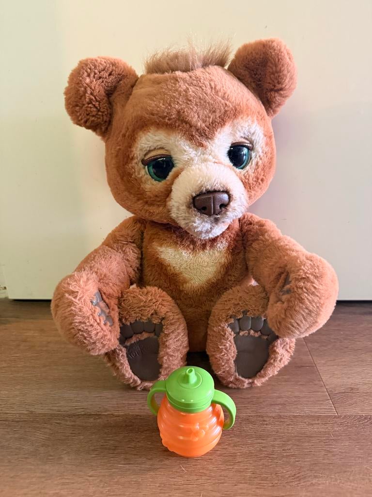 FurReal Friends Cubby de nieuwsgierige beer interactief, Overige merken, Beer, Ophalen of Verzenden, Zo goed als nieuw