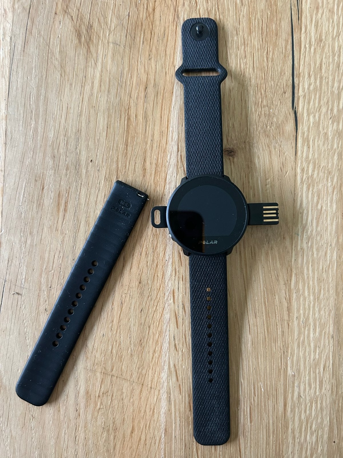 Polar Unite Fitnesshorloge Zwart - Zo goed als nieuw, Hartslag, Zwart, Ophalen of Verzenden, Zo goed als nieuw