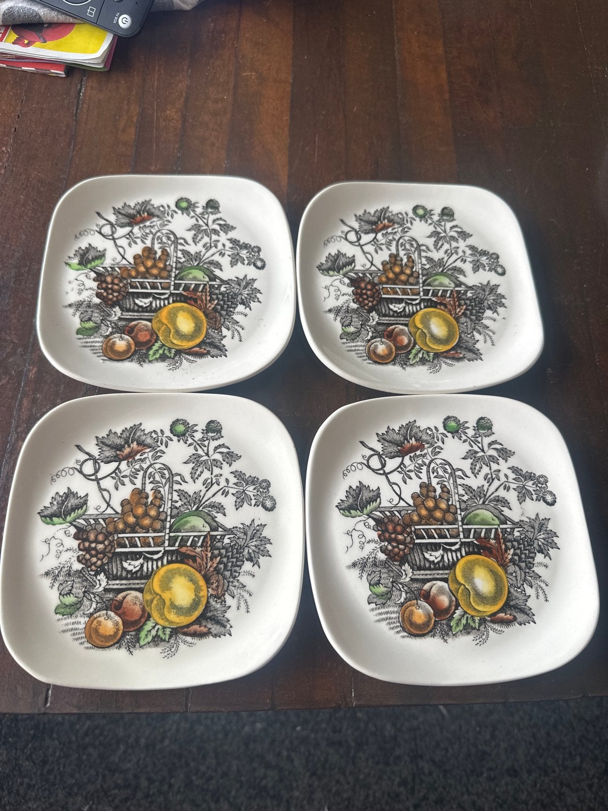 4 Mason's Fruit Basket bordjes, Antiek en Kunst, Ophalen of Verzenden