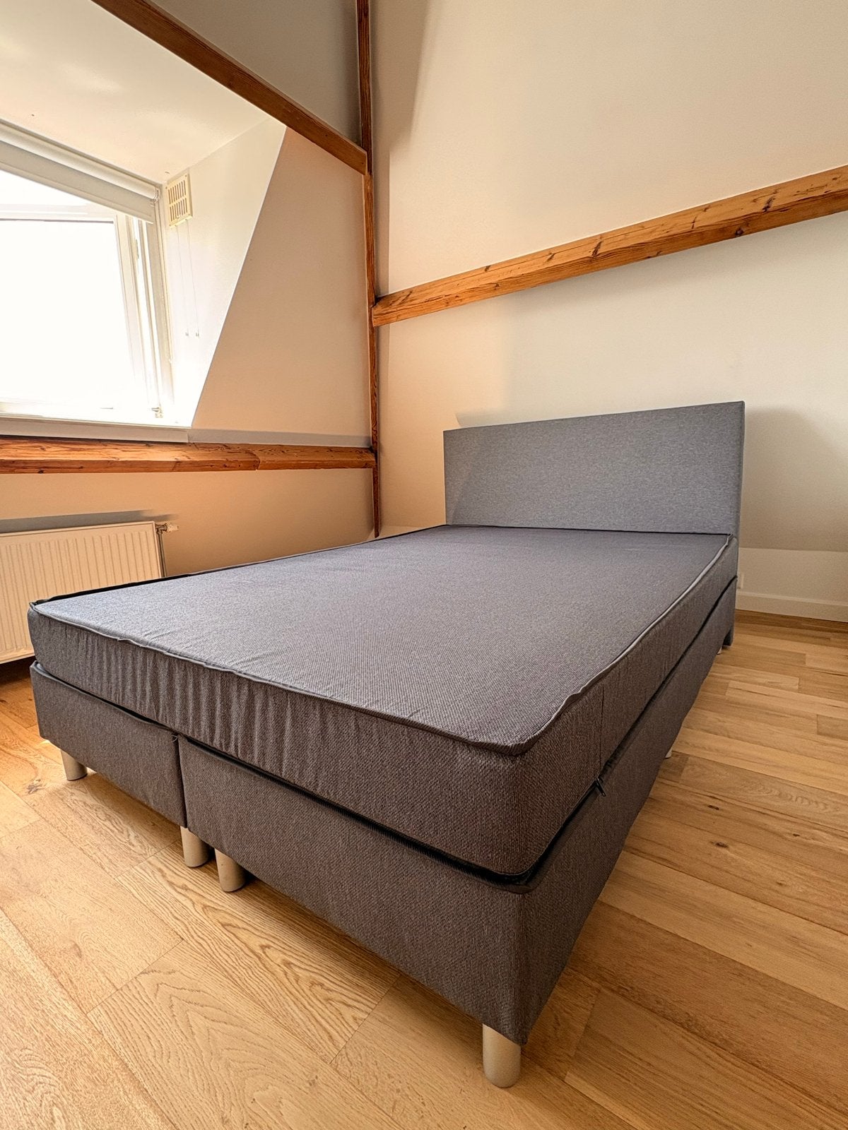 Leenbakker alta tweepersoons boxspring 140*200cm, Huis en Inrichting, Ophalen, Tweepersoons, 140 cm, Zo goed als nieuw
