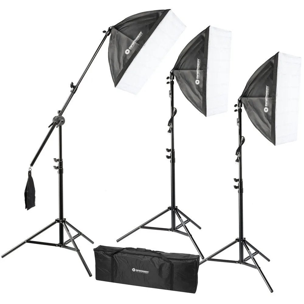 Bresser BR-2240 Daglichtset 1875W – Complete Studioset, Audio, Tv en Foto, Fotografie | Fotostudio en Toebehoren, Zo goed als nieuw
