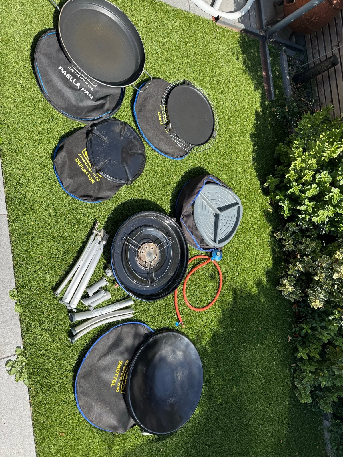 Cadac Skottlebraai met diverse accessoires, Ophalen, Gebruikt