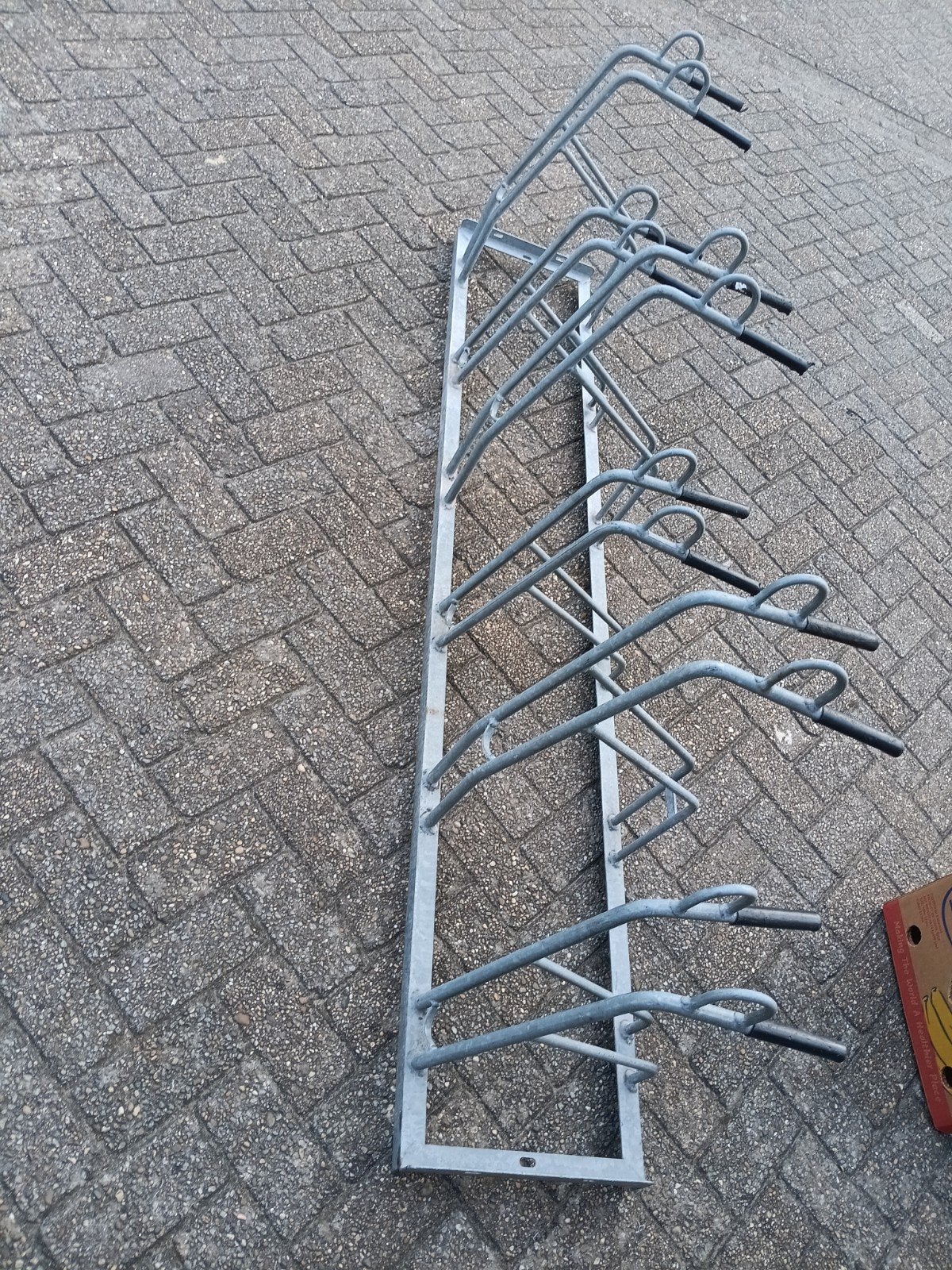 Fietsenrek voor 10 fietsen - Gegalvaniseerd staal, Ophalen of Verzenden, Gebruikt