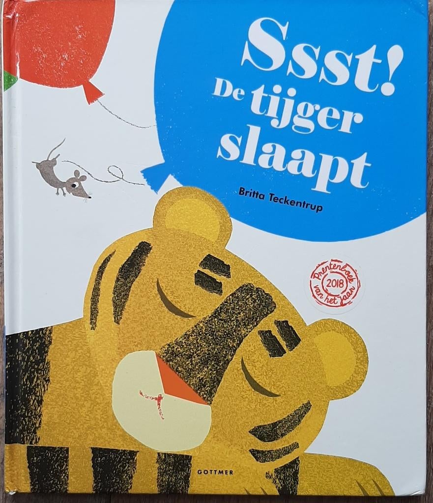 Voorlees boek Sst! De tijger slaapt, Ophalen, Zo goed als nieuw, Britta Teckentrup, Plaatjesalbum