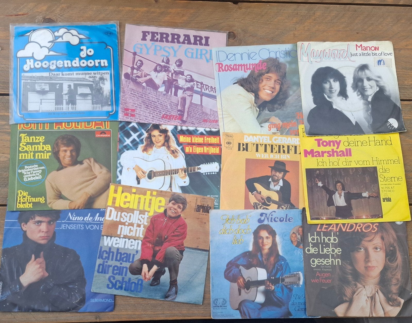 Partij piraten singles (met of zonder koffer), Gebruikt, 7 inch, Ophalen of Verzenden, EP