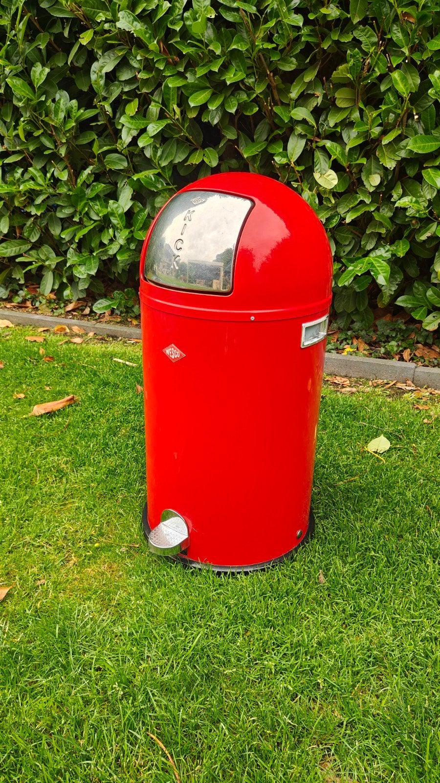 Wesco kickboy Pedaalemmer Rood, Gebruikt, Met pedaal, Verzenden, 40 liter of meer