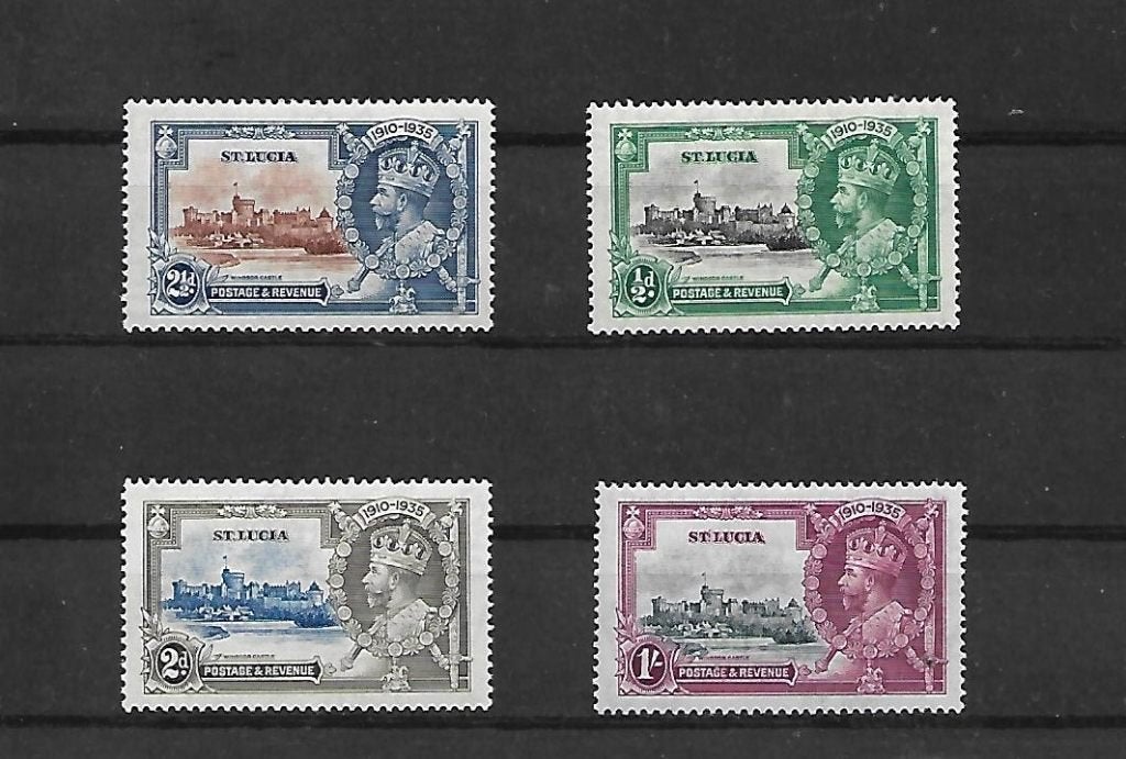 St. lucia  Michel nr. 80-83  ongestempeld, Postzegels en Munten, Ophalen, Postfris, Koningshuis