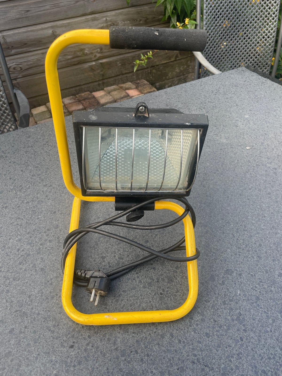 Halogeen bouwlamp met statief - 500W, Ophalen, Gebruikt, Met statief, Lamp met armatuur