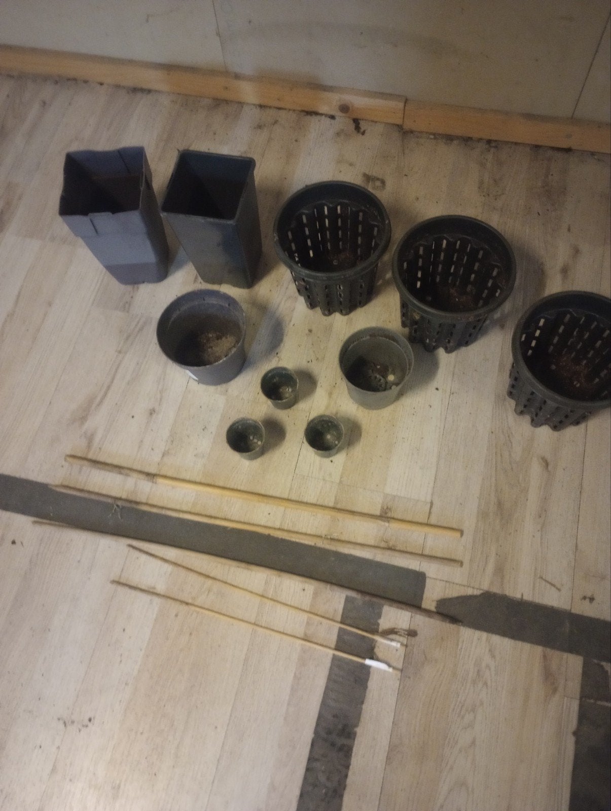 Bloem kweek Potten potjes bamboe stokken, Pvc, Overige typen, Ophalen of Verzenden, Minder dan 2 meter