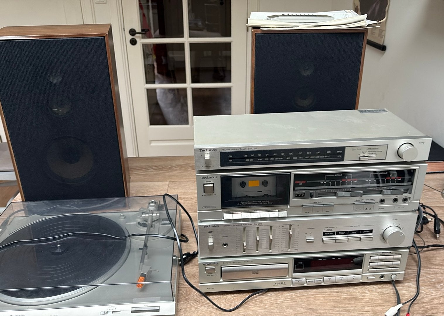 TECHNICS HI-FI SET MET BOXEN JVC + boekjes, Audio, Tv en Foto, Ophalen, Zo goed als nieuw, JVC