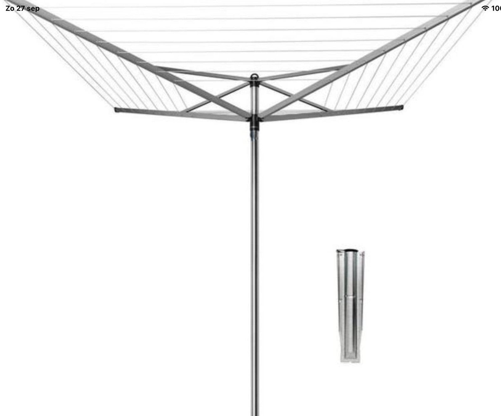 BRABANTIA DROOGMOLEN,40 of 50 m drooglijn ,ZÉÉR GOEDE STAAT!, Ophalen, Zo goed als nieuw, Droogmolen
