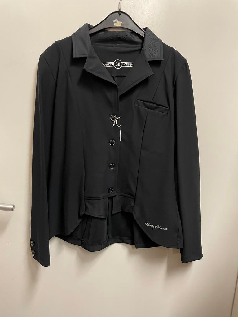 Harry’s horse wedstrijdjasje zwart 38 nieuw, Dieren en Toebehoren, Paardrijkleding, Ophalen of Verzenden, Nieuw, Bovenkleding