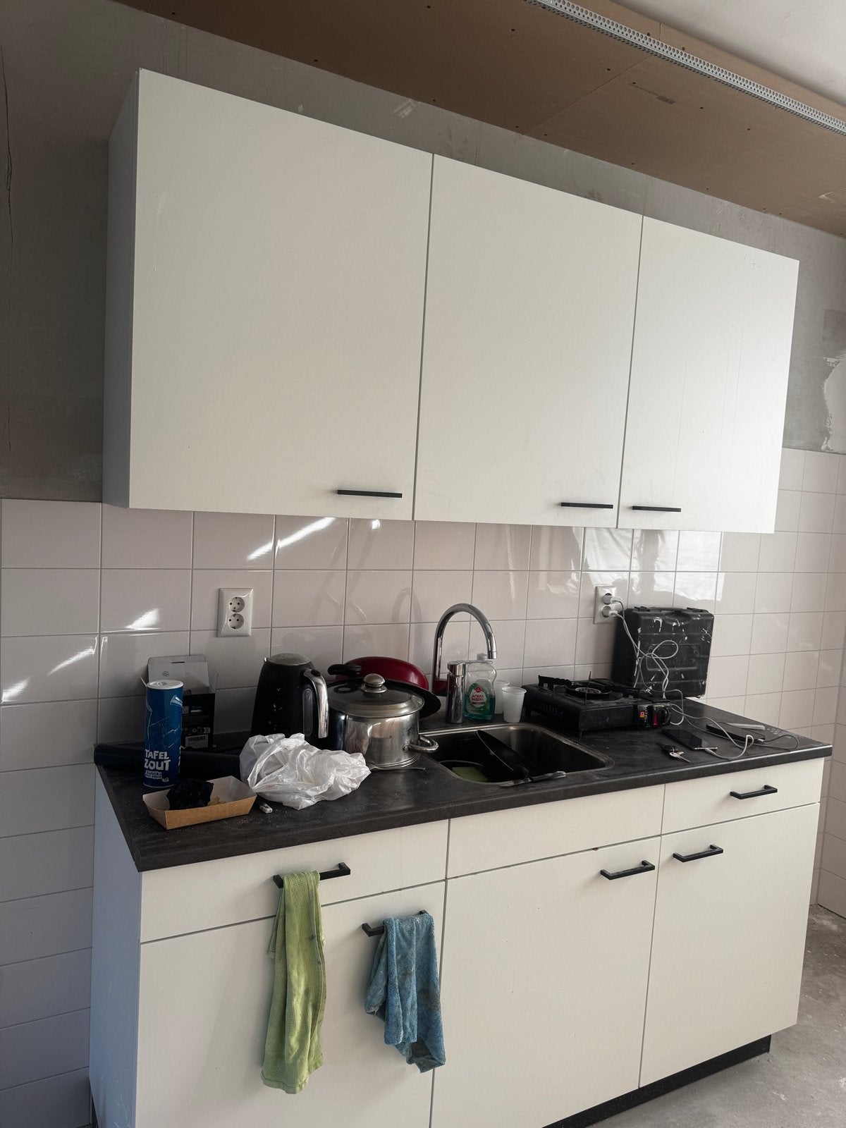 Bruynzeel Keuken Wit - Compact en Modern, Gebruikt, Wit, Enkelwandige keuken, Ophalen of Verzenden